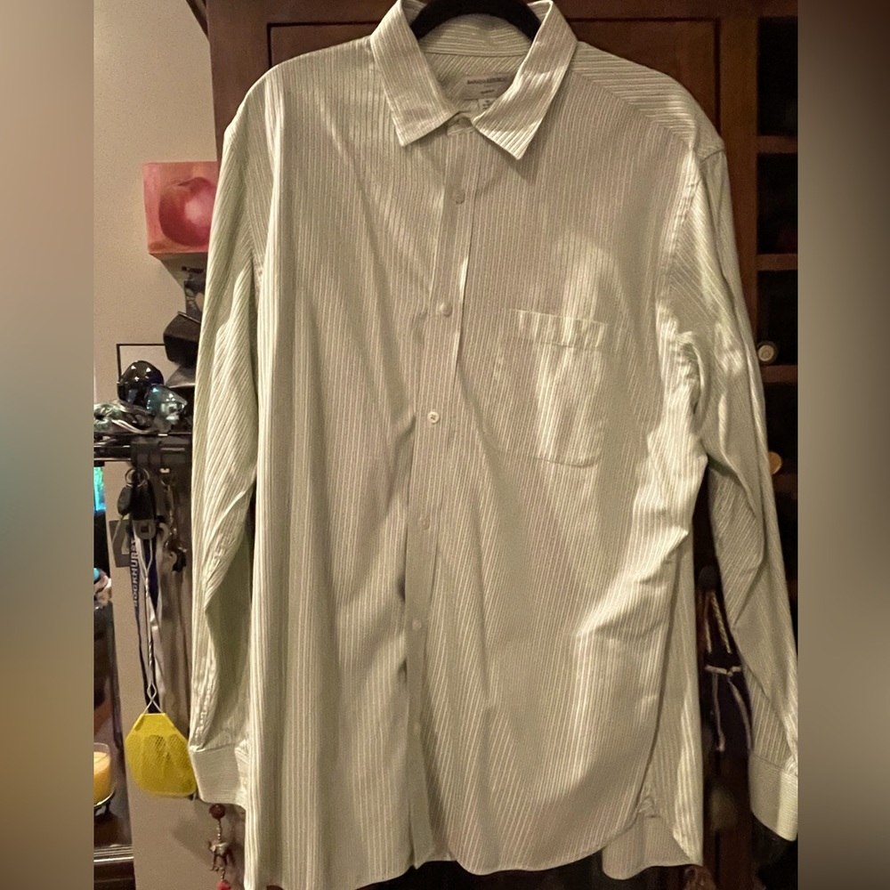 Banana Republic casual dress shirt XL green